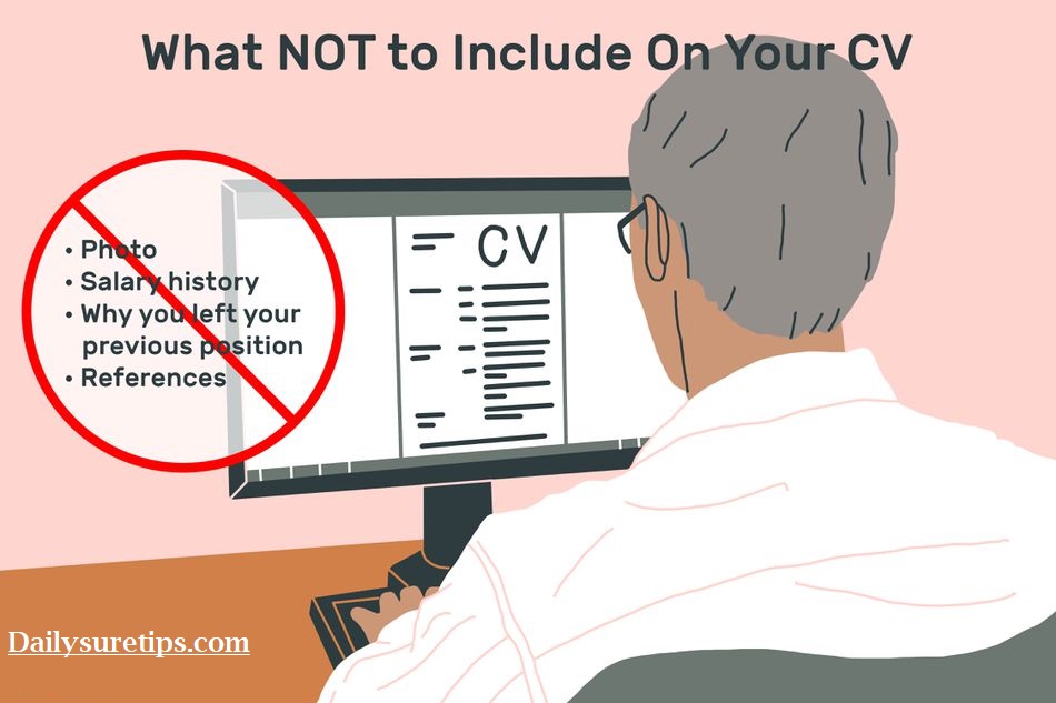Never Put These 5 Things On Your CV When Applying For A Job