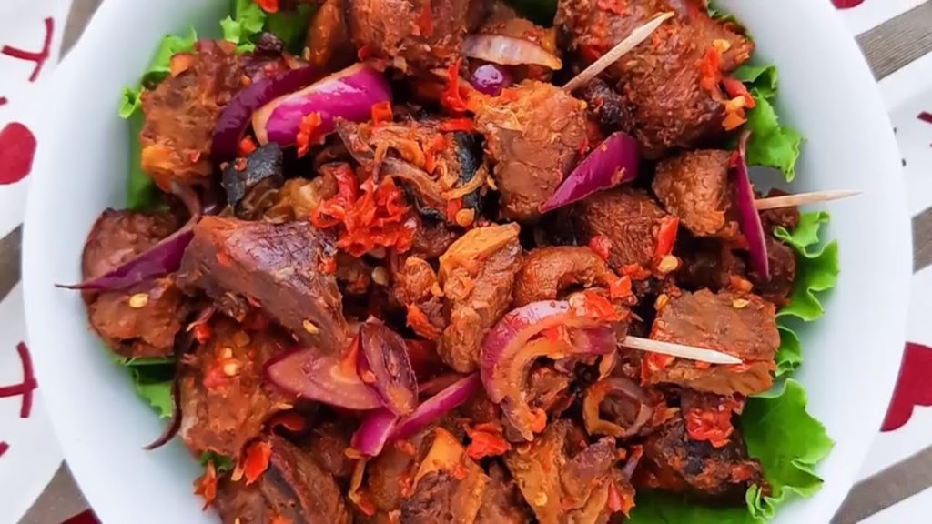 Asun peppered goat meat - Best Yoruba Foods