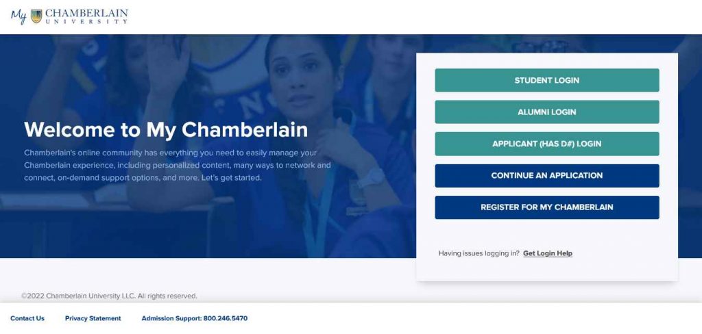 chamberlain student portal
